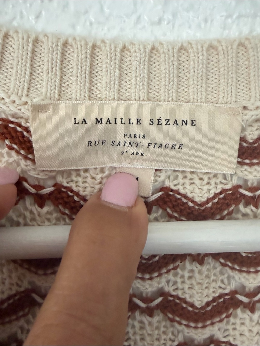 Sézane Mae Jumper blouse Top M - Picture 6 of 11